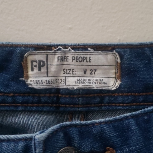 Free People | Distressed Cropped Skinny Jeans - Picture 4 of 6